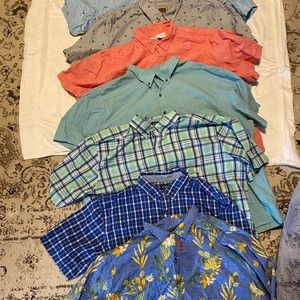 Short sleeve button down shirts - 3XL